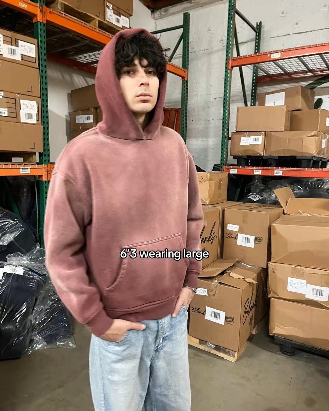 FADED WINE HOODIE - Trendy Comfortable Streetwear Style – Blanks