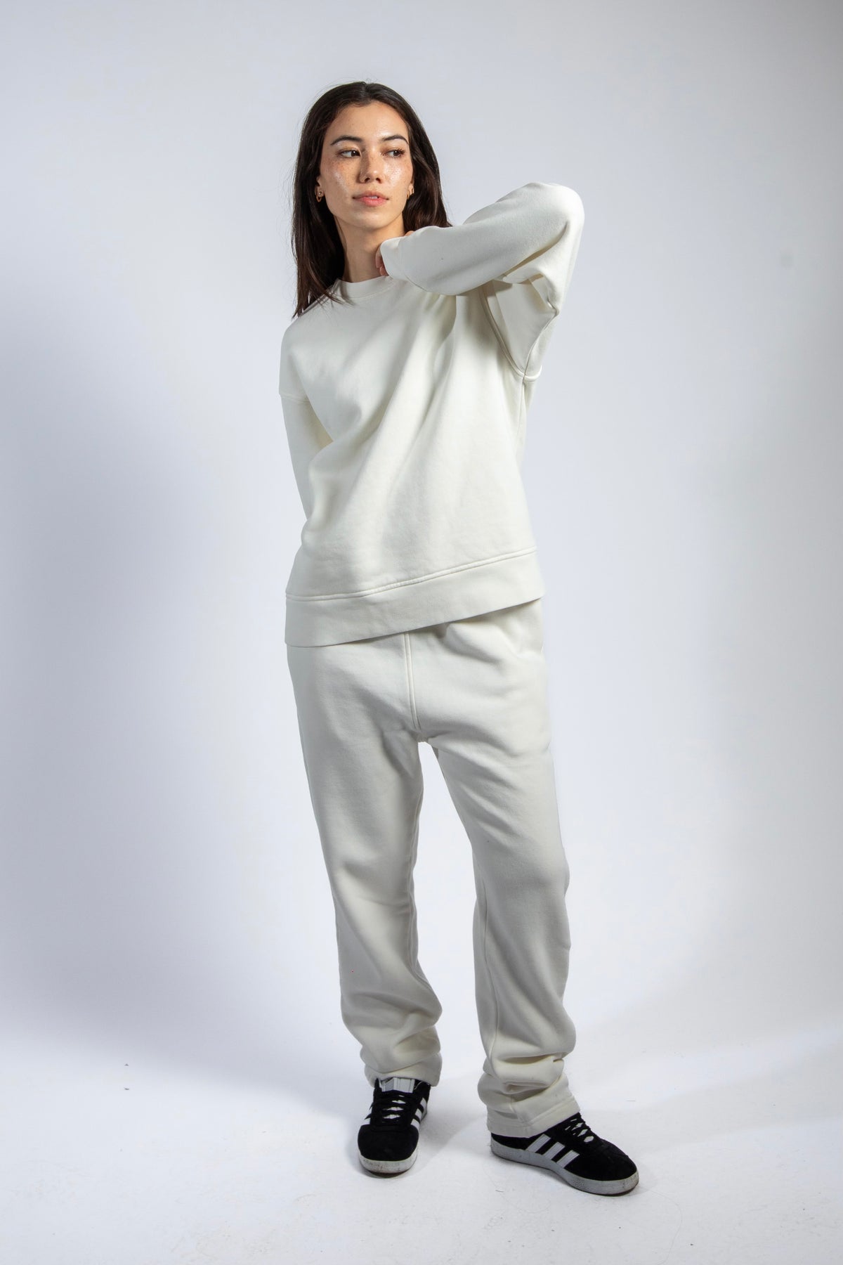 All white sweat suit online