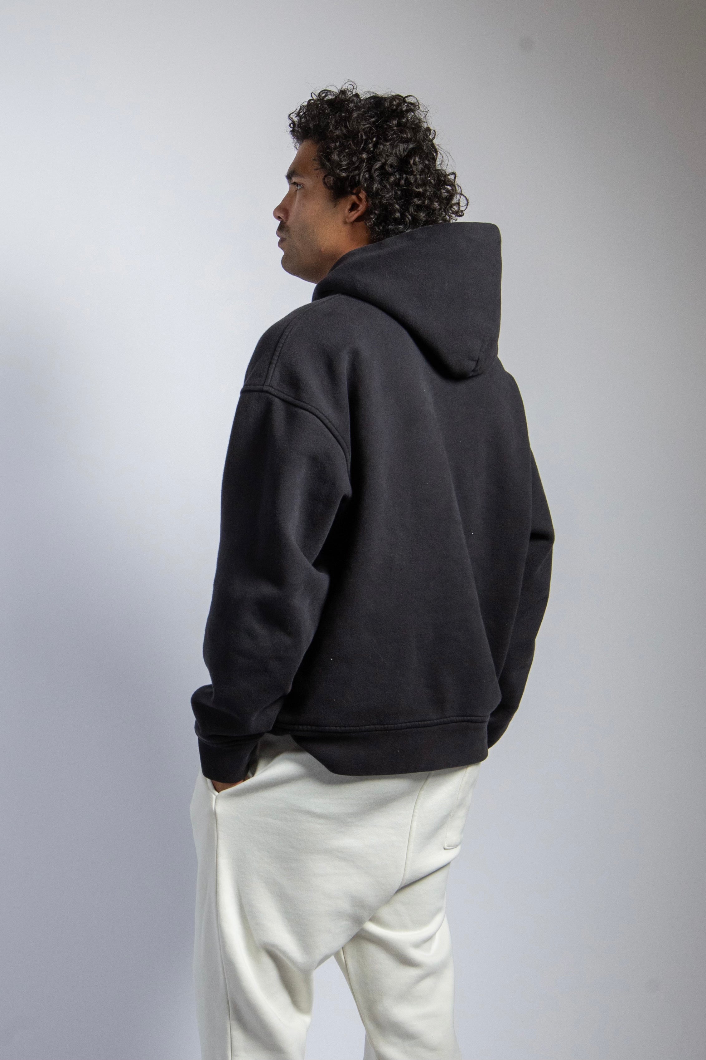 BLACK FLEECE HOODIE