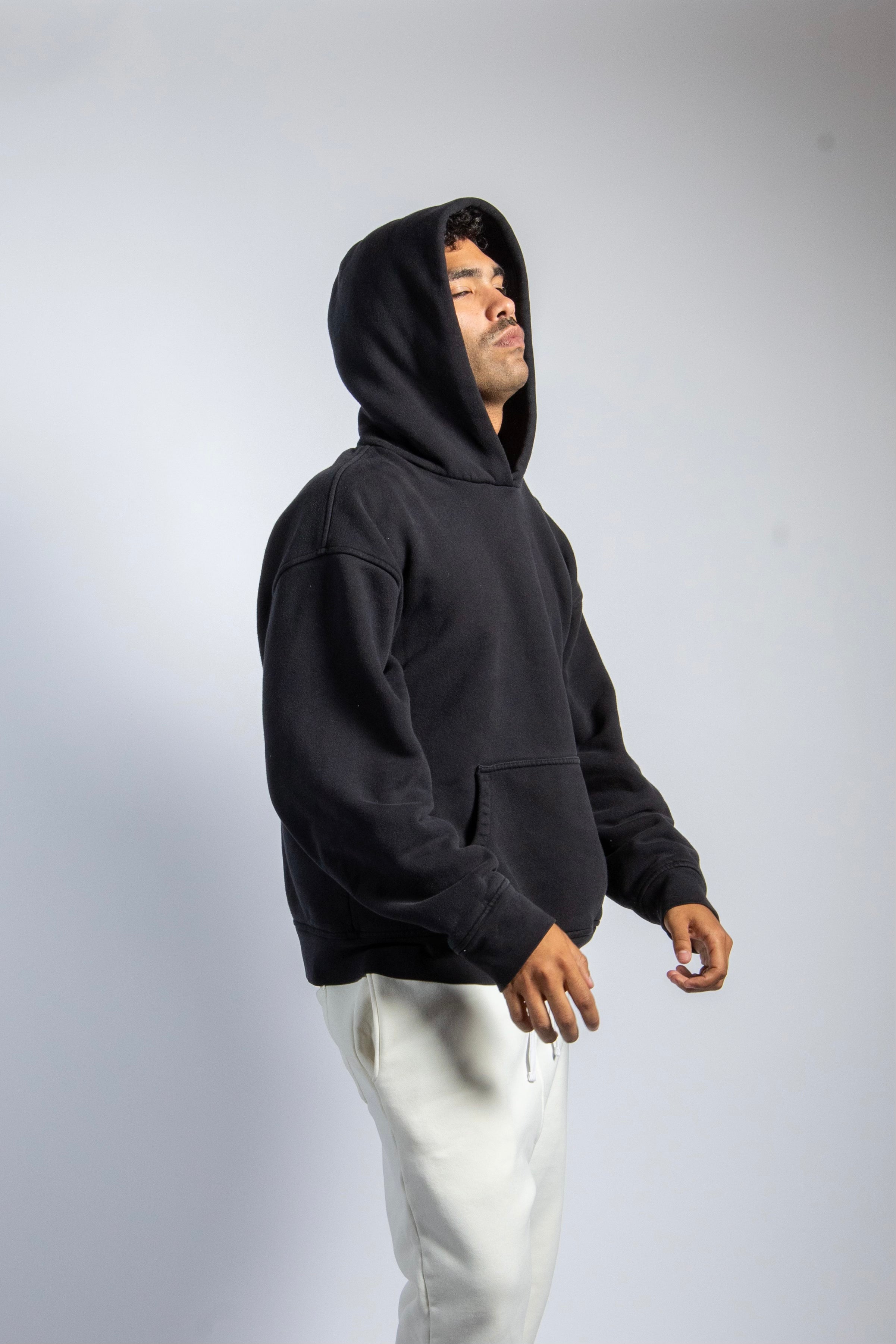 BLACK FLEECE HOODIE