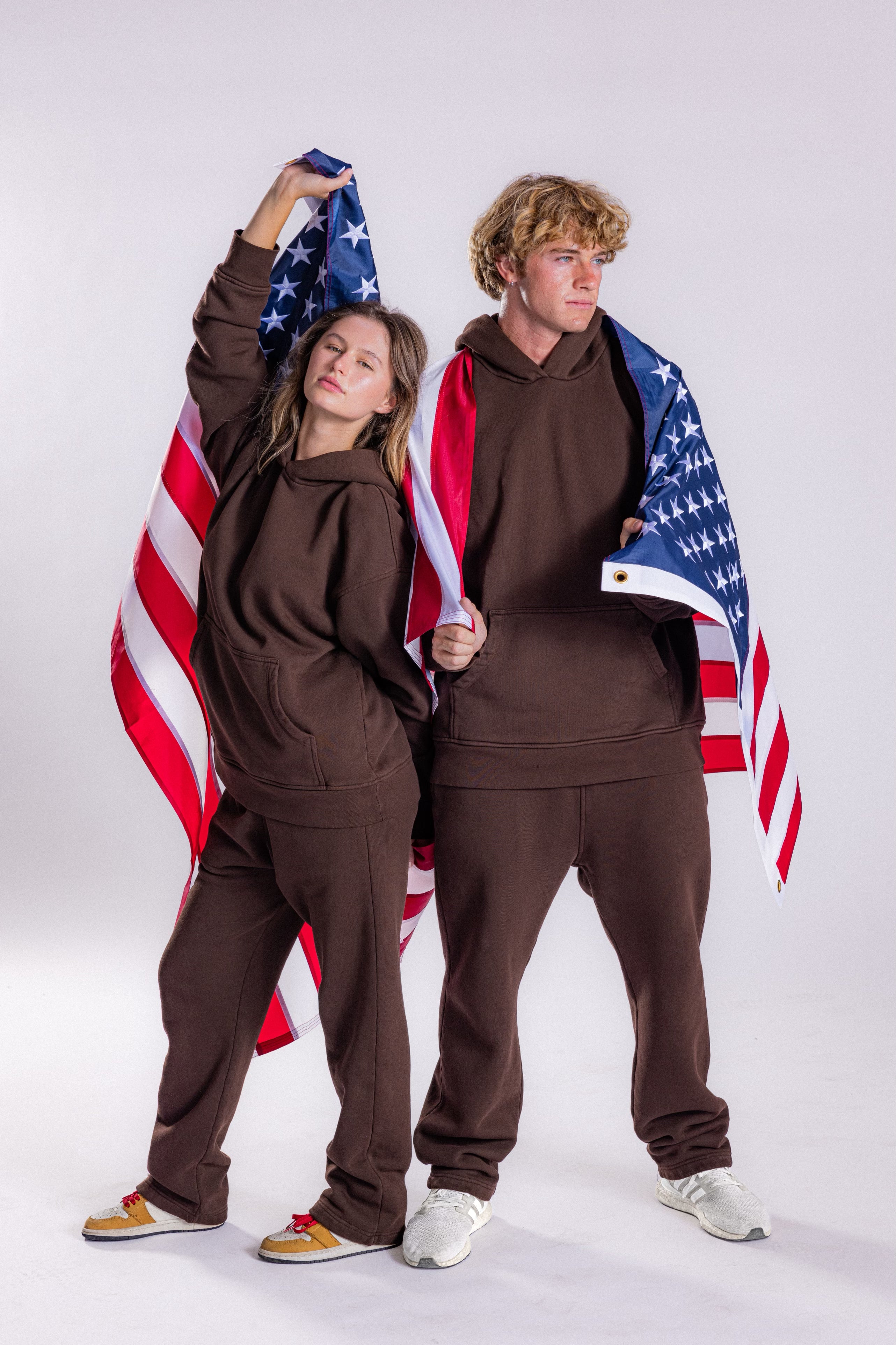 BROWN FLEECE SWEATPANT
