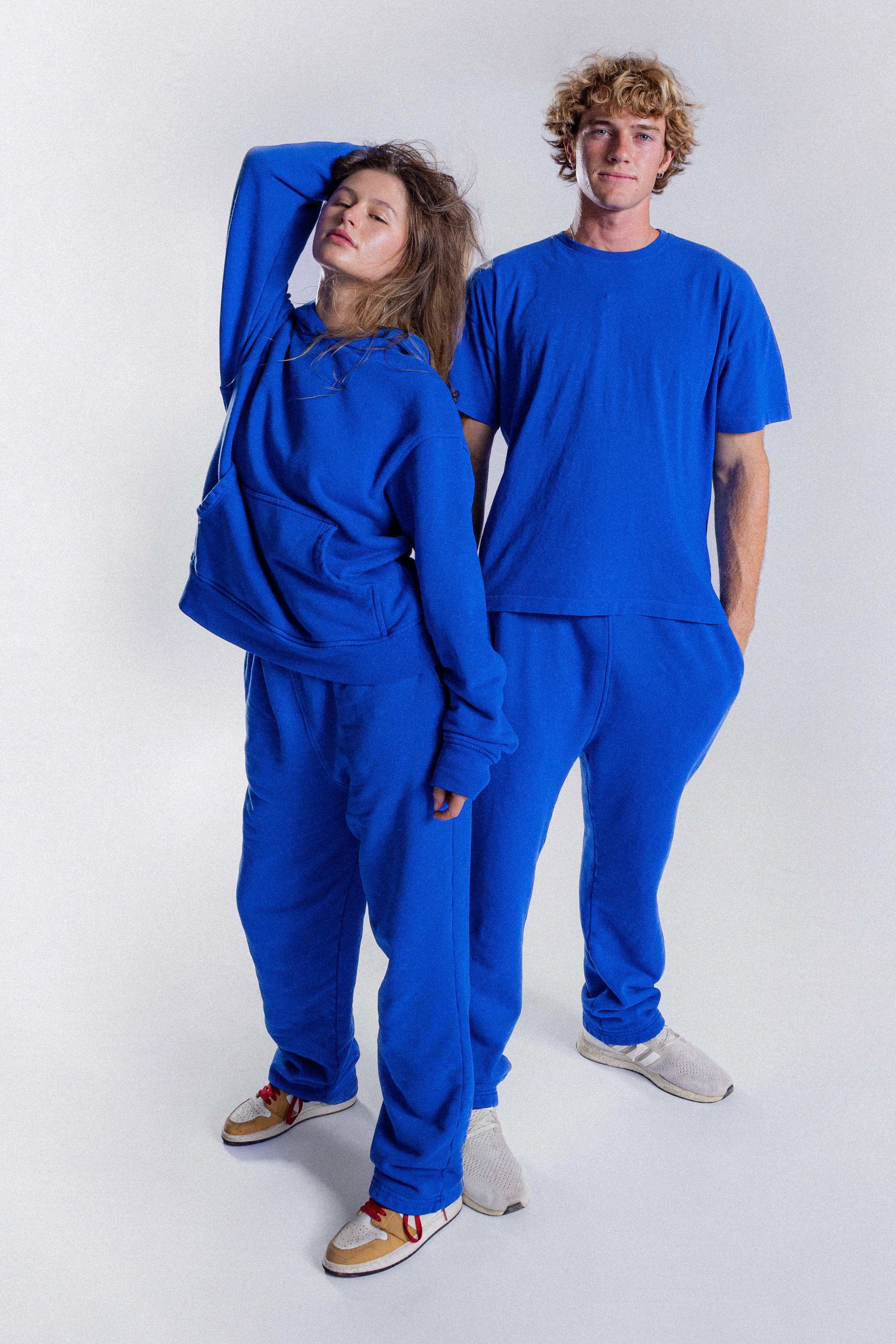 BLUE FLEECE HOODIE