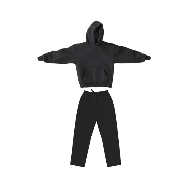 Black Blank Hoodie - Premium Fleece – Gabe Clothing