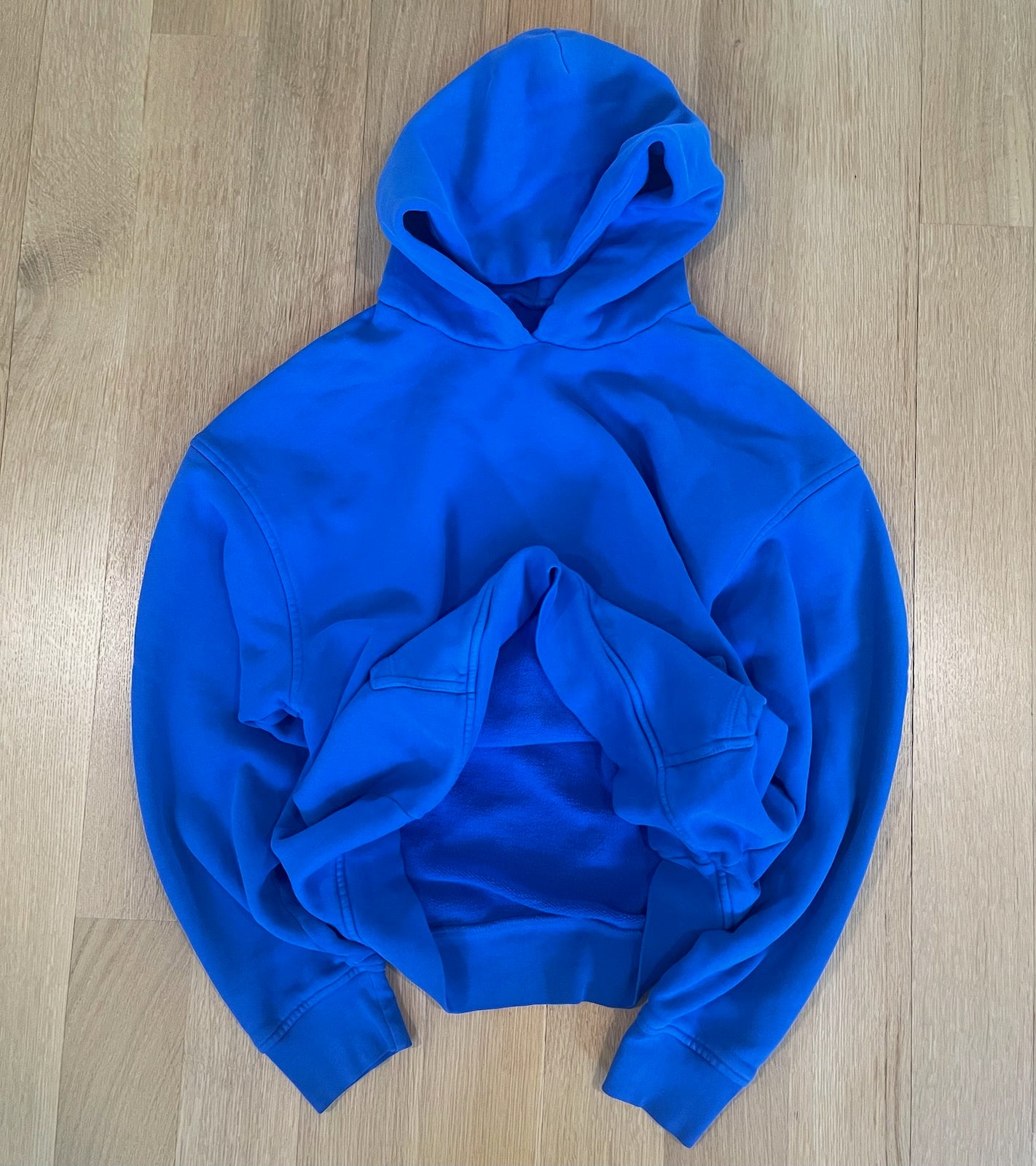 BLUE FLEECE HOODIE Blanks by Thirteen Studios