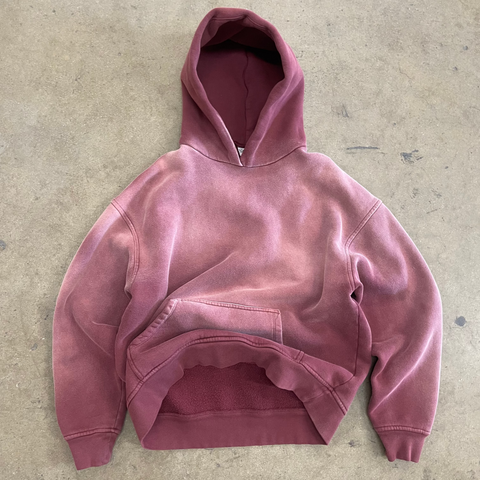 FADED WINE HOODIE - Trendy Comfortable Streetwear Style – Blanks