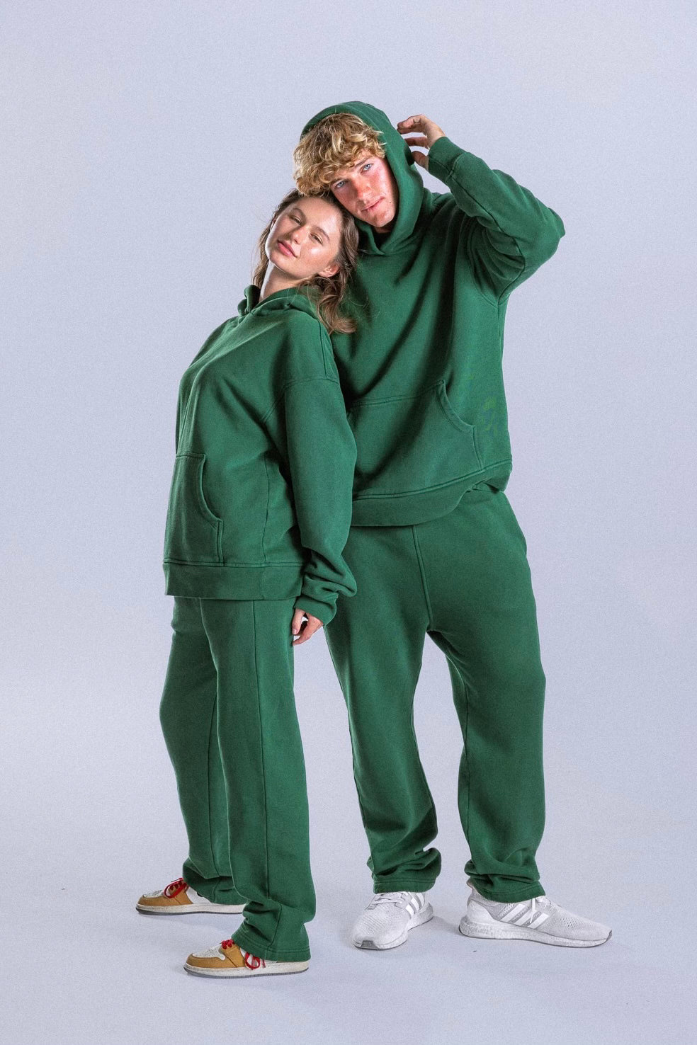 GREEN FLEECE SWEATPANT