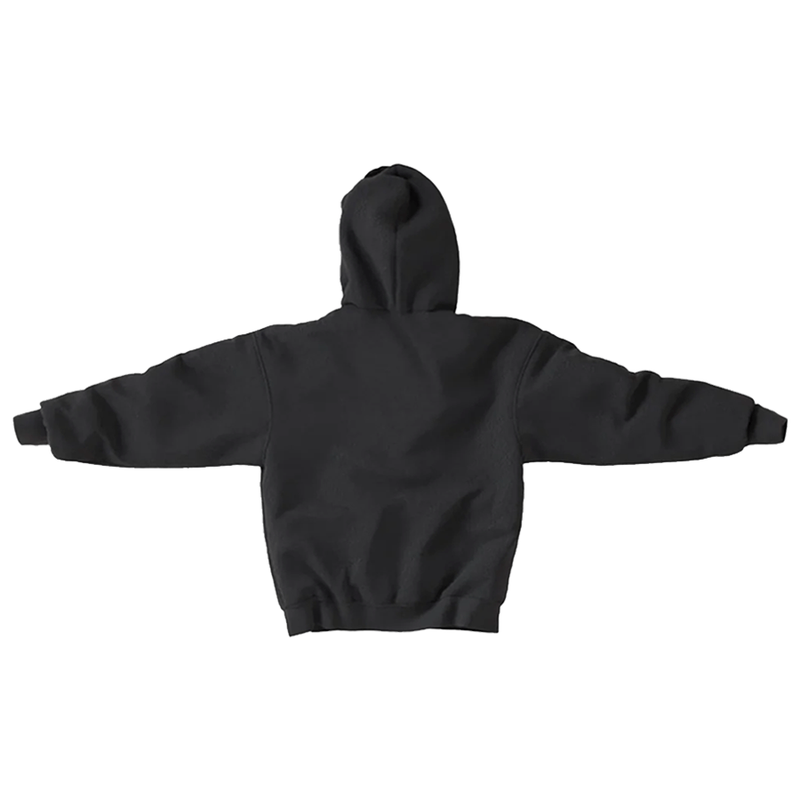 Blank top hoodie black